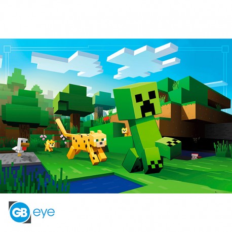 MINECRAFT - Poster "Ocelot Chase" (91.5x61)