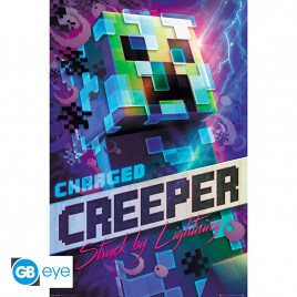 MINECRAFT - Poster "Creeper" roulé filmé (91.5x61)