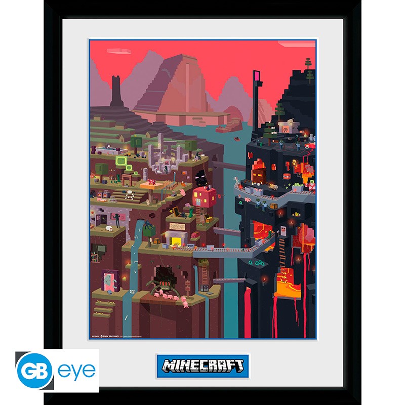 MINECRAFT - Framed (30x40) Abysse - Corp \