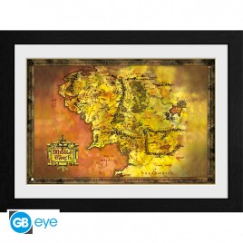 LORD OF THE RINGS - Framed print "Middle Earth" (30x40) x2