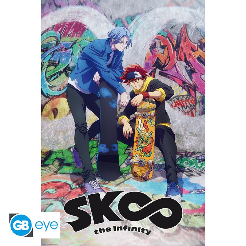 Reki and Langa at the Skate Park | Art Board Print