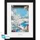 HIROSHIGE - Framed print "The Drum Bridge" (30x40) x2 EXCLU KARIM