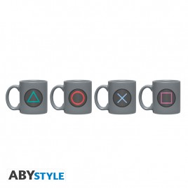 PLAYSTATION - Set 4 espresso mugs - Buttons*