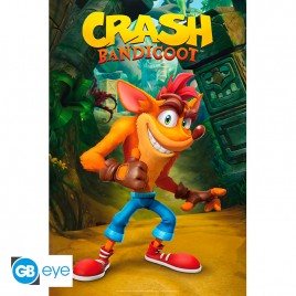CRASH BANDICOOT - Poster "Crash classique" roulé filmé (91.5x61)