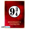 HARRY POTTER - Metal plate "Platform 9 3/4" (28x38) With hook