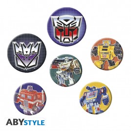 TRANSFORMERS - Pack de Badges - Transformers Première Génération X4
