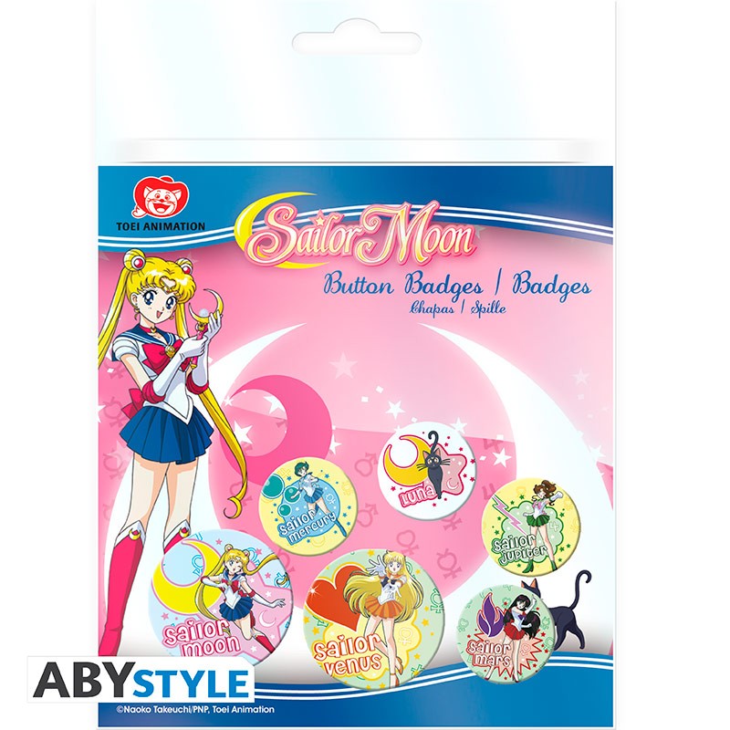 SAILOR MOON – Badge Pack – Mix X4 - Abysse Corp