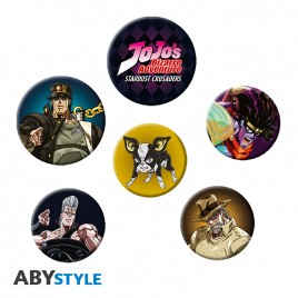 JOJO'S BIZARRE ADVENTURE - Pack de Badges - Personnages X4