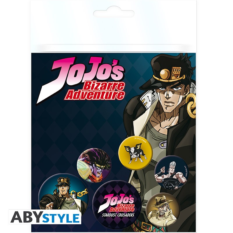 Jojo S Bizarre Adventure Pack De Badges Personnages X4 Abysse Corp