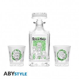 RICK AND MORTY - Set Decanter + 2 glass "Characters"