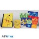 POKEMON - Pck Cahier A5 + Mug320ml + Cartes postales "Pikachu"