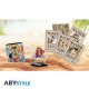 ONE PIECE - Pck Mug320ml + Acryl® + Cartes postales "Luffy"