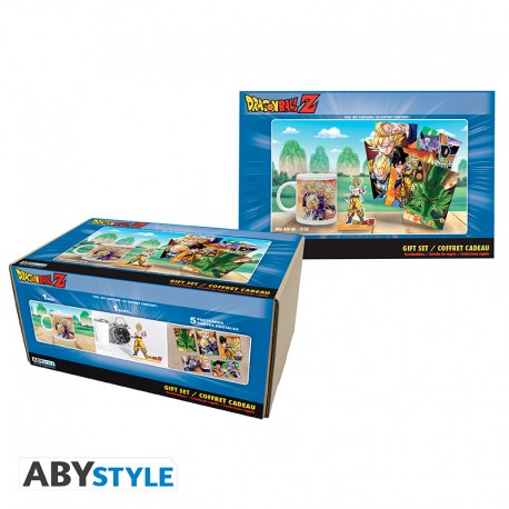 DRAGON BALL - Pck Mug320ml + Acryl® + Cartes postales "Goku"