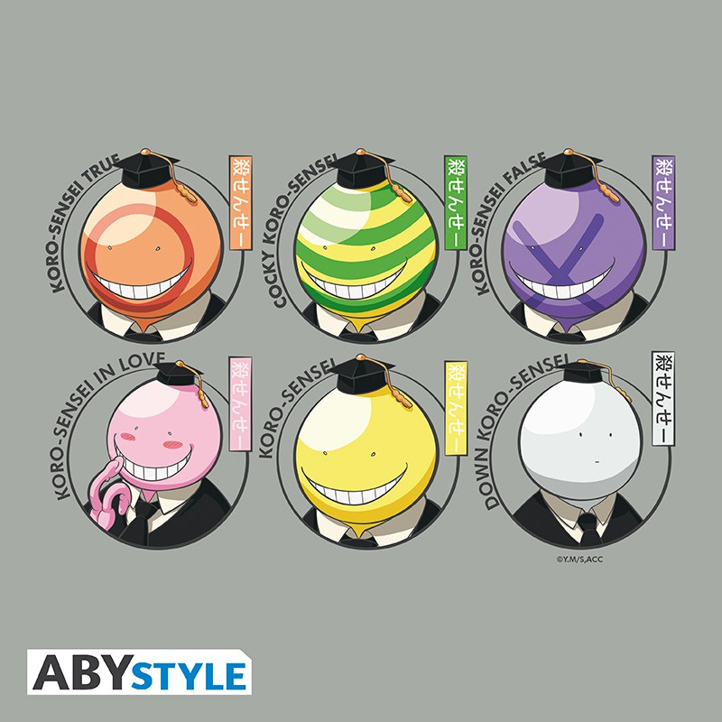 ASSASSINATION CLASSROOM - Cosmetic Case - Koro heads - Grey - Abysse Corp