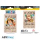 ONE PIECE - Stickers - 16x11cm/ 2 sheets - Wanted Luffy/ Zoro *