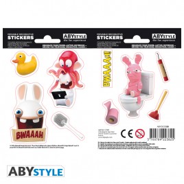 LAPINS CRETINS - Stickers - 16x11cm/ 2 planches *
