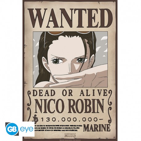 ONE PIECE - Poster Chibi 52x35 - Wanted Robin New LOOK GBYDCO234*
