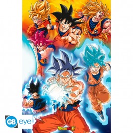 DRAGON BALL SUPER - Poster Maxi 91.5x61 - Goku's transformations