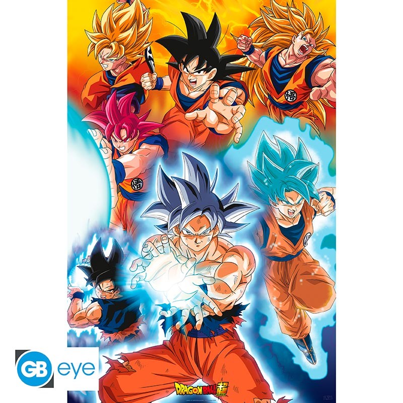 Goku Wallpaperposter Variant Dragon Ball Super Stock Illustration