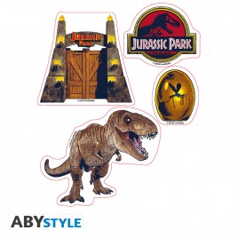 JURASSIC PARK - Stickers - 16x11cm/ 2 planches - Dinosaures