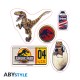 JURASSIC PARK - Stickers - 16x11cm/ 2 sheets - Dinosaurs