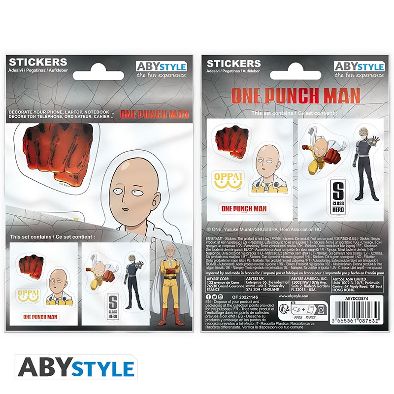 One Punch Man S2- Group Sticker Set 5X7, Collect all your