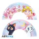 SAILOR MOON - Fan "Sailor Moon & cats" x4