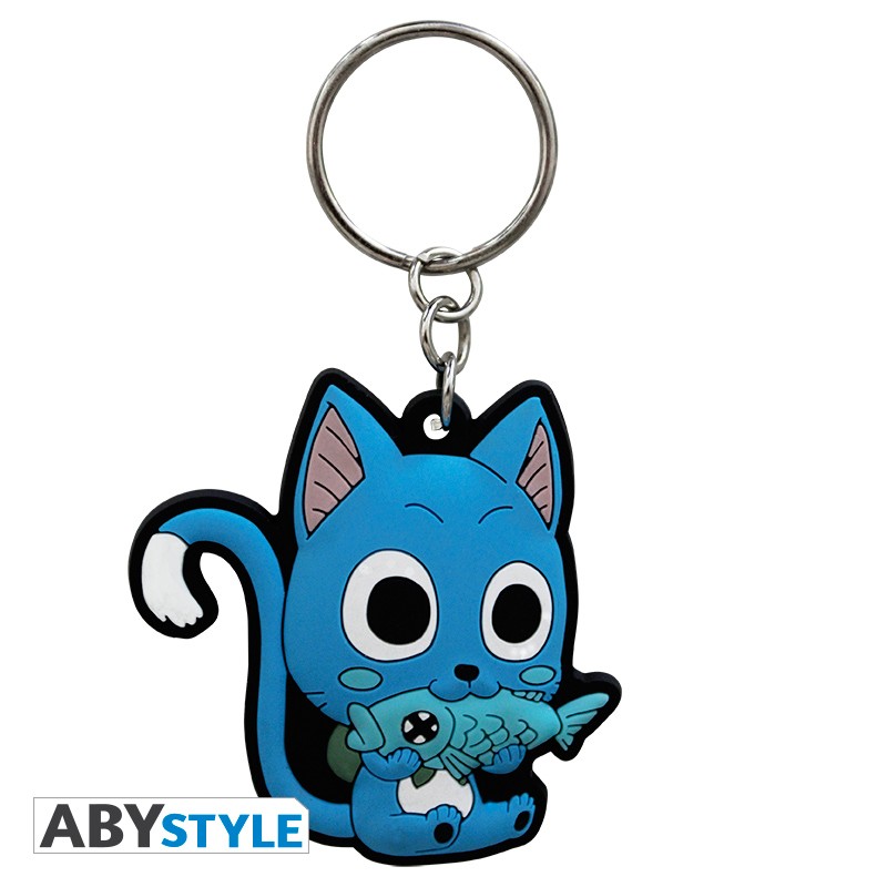 FAIRY TAIL - Keychain PVC Happy X4 - Abysse Corp