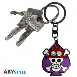 ONE PIECE - Keychain "Skull Ace" X4