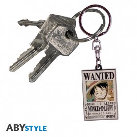 ONE PIECE - Keychain "Wanted Luffy" X4