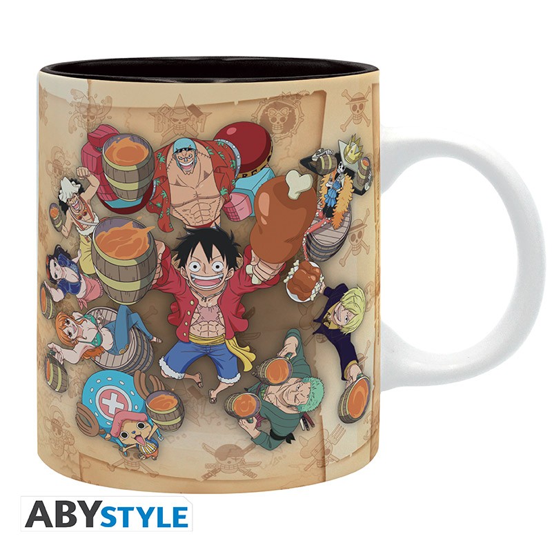 (MERCH ONE PIECE) Tazza One Piece con tutto l'equipaggio - Ceramica 320ml