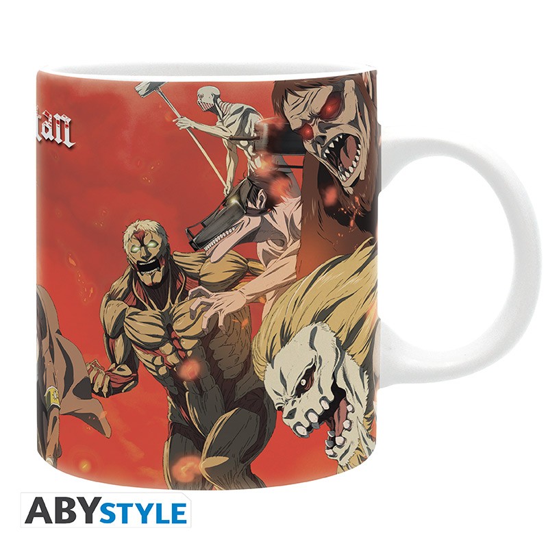 ATTACK ON TITAN - Mug - 320 ml - Battle scene season 4 - subli x2 