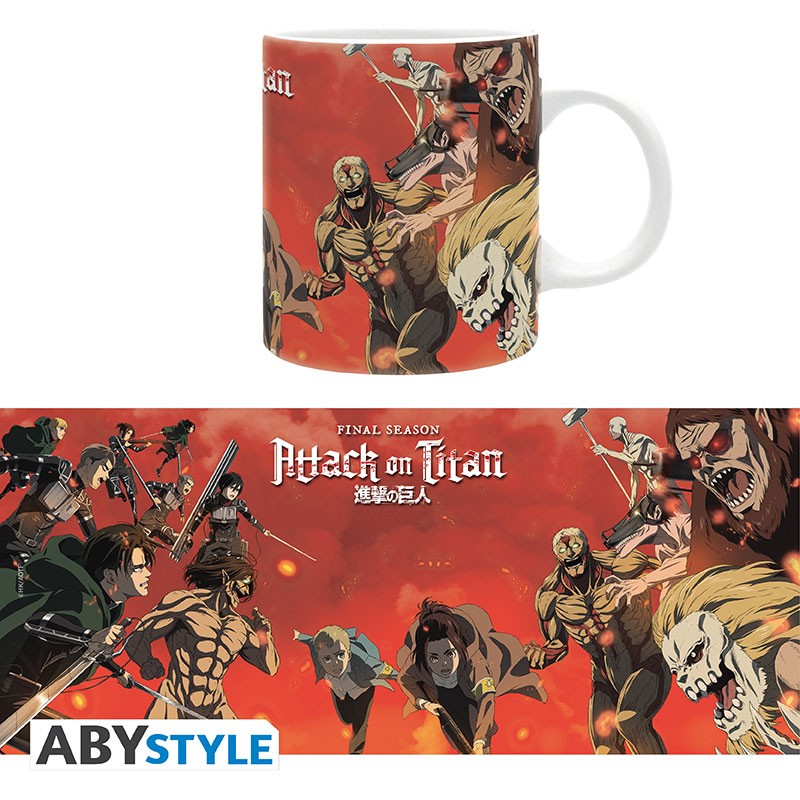 ATTACK ON TITAN - Mug - 320 ml - Battle scene season 4 - subli x2 