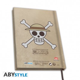 ONE PIECE - Cahier A5 "Wanted Luffy" X4*