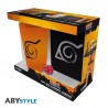 NARUTO SHIPPUDEN - Pck XXL glass + Pin + Pocket Notebook "Konoha"