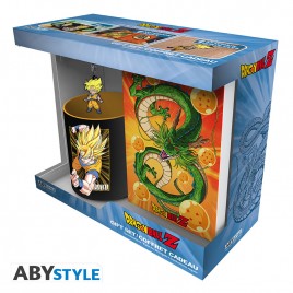 DRAGON BALL - Pck Mug320ml + Keyring PVC + Cahier "Goku"