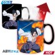 NARUTO SHIPPUDEN - Gift set Mug Heat Change 460ml + Coaster Uchiha