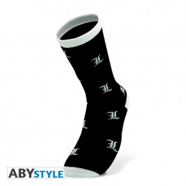 DEATH NOTE - Socks - Black & White - L*
