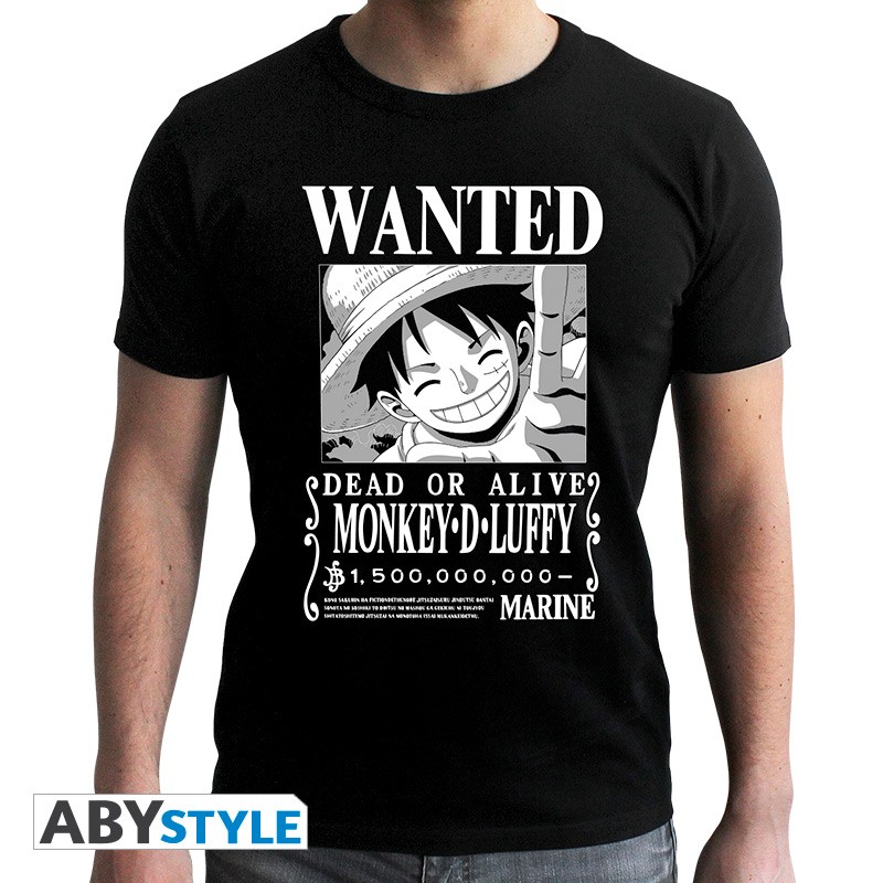 ONE PIECE - Tshirt Luffy 1000 Logs man SS black - new fit