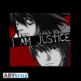DEATH NOTE - Tshirt "I am Justice" homme MC black-New Fit