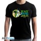 RICK AND MORTY - Tshirt "Peace Among Worlds" man SS black - new fit