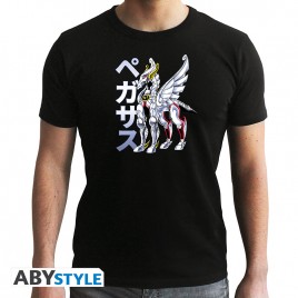SAINT SEIYA - Tshirt "Pegasus cloth" man SS black - new fit