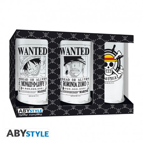 ONE PIECE - Set de 3 verres x2