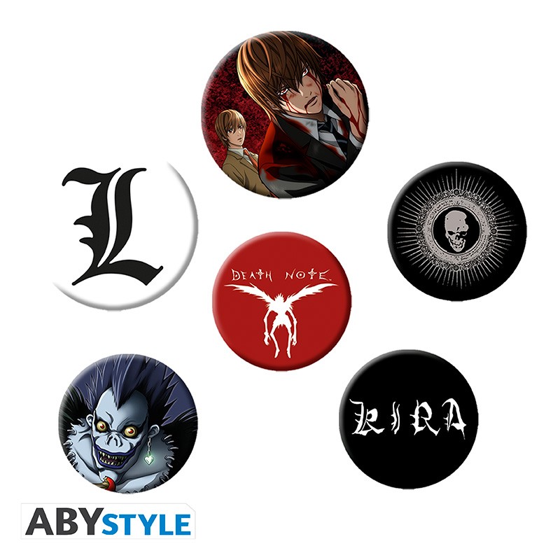 DEATH NOTE - Badge Pack - Mix X4 - Abysse Corp
