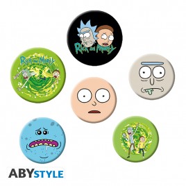 RICK AND MORTY - Badge Pack - Characters X4