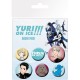 YURI ON ICE - Badge Pack – Mix X4