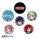 FAIRY TAIL - Badge Pack - Characters X4