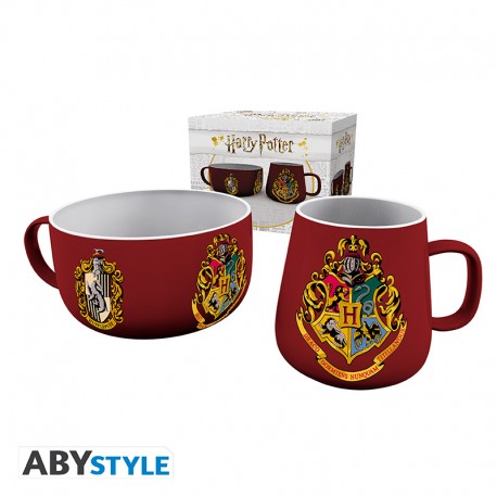 HARRY POTTER - Breakfast Set Mug + Bowl - Crests