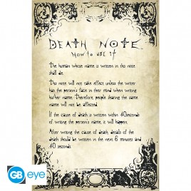 DEATH NOTE - Poster Maxi 91,5x61 - Règles