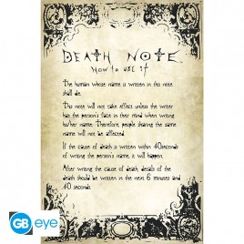 DEATH NOTE - Poster Maxi 91.5x61 - Rules